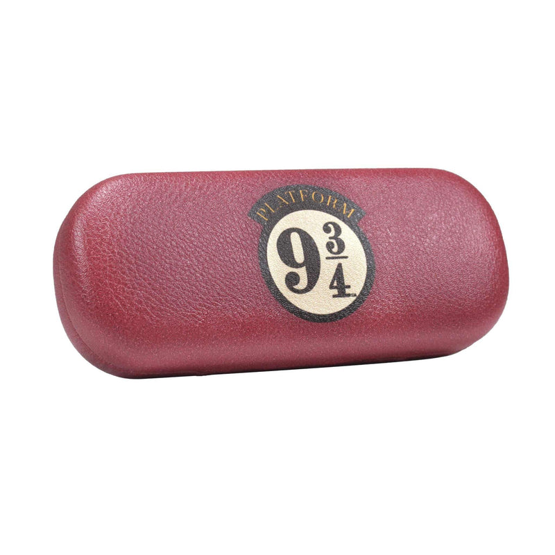 Half Moon Bay Harry Potter Glasses Case - Platform 9 3/4 Maroon with Flocked Fabric and Printed Lens Cloth
