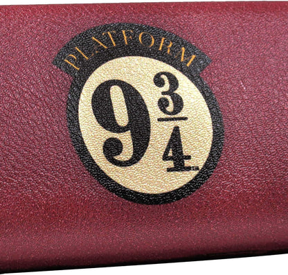 Half Moon Bay Harry Potter Glasses Case - Platform 9 3/4 Maroon with Flocked Fabric and Printed Lens Cloth