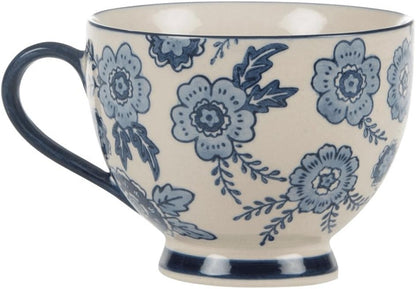 Sass & Belle Blue Willow Floral Mug - Ceramic Coffee Mug Designed for Tea Coffee Or Daily Drinks Decorative Drinkware Gift Choice for Home Kitchens Thoughtful House Gifts for Her Him Mum