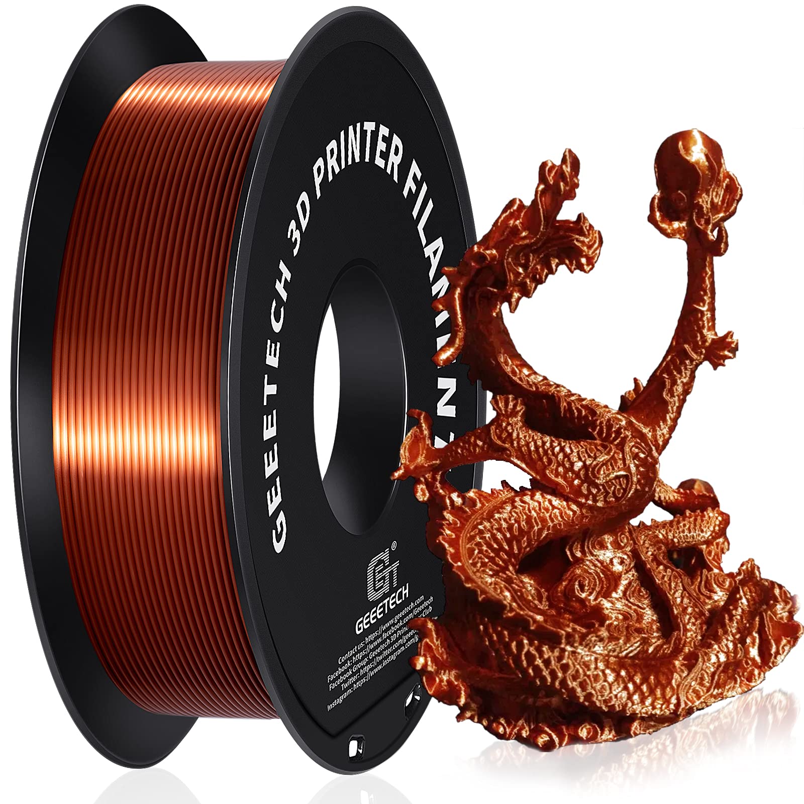 Geeetech - PLA Silk Copper (1.75mm - 1kg)