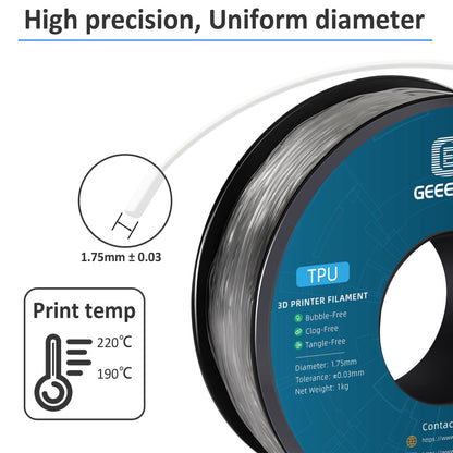Geeetech - TPU Transparant (1.75mm - 1kg)