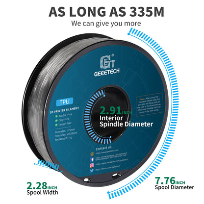 Geeetech - TPU Transparant (1.75mm - 1kg)