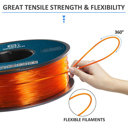 Geeetech - TPU Transparant Orange (1.75mm - 1kg)