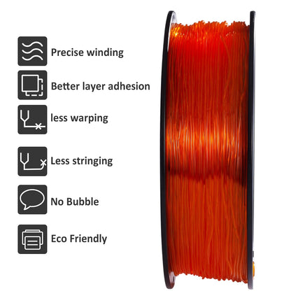 Geeetech - TPU Transparant Orange (1.75mm - 1kg)