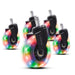 GXTrust Gel LED Chair Wheels 11mm Set of 5, Universal Fit for Gaming Office Computer Chair, Castor Wheels Replacement, Smooth and Silent, Quiet Rolling, Floor-Friendly, RGB Changing Lights