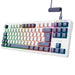 GXTrust 872 Xyra TKL Mechanical Keyboard Gasket Mount UK Layout, Hot Swappable Wired Gaming Creamy Keyboard 80%, RGB Backlit with Software, Custom Soft Feel Pre-lubed 5-pin Leobog Linear 60M Switches