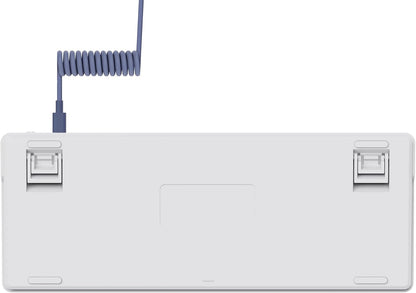 GXTrust 872 Xyra TKL Mechanical Keyboard Gasket Mount UK Layout, Hot Swappable Wired Gaming Creamy Keyboard 80%, RGB Backlit with Software, Custom Soft Feel Pre-lubed 5-pin Leobog Linear 60M Switches