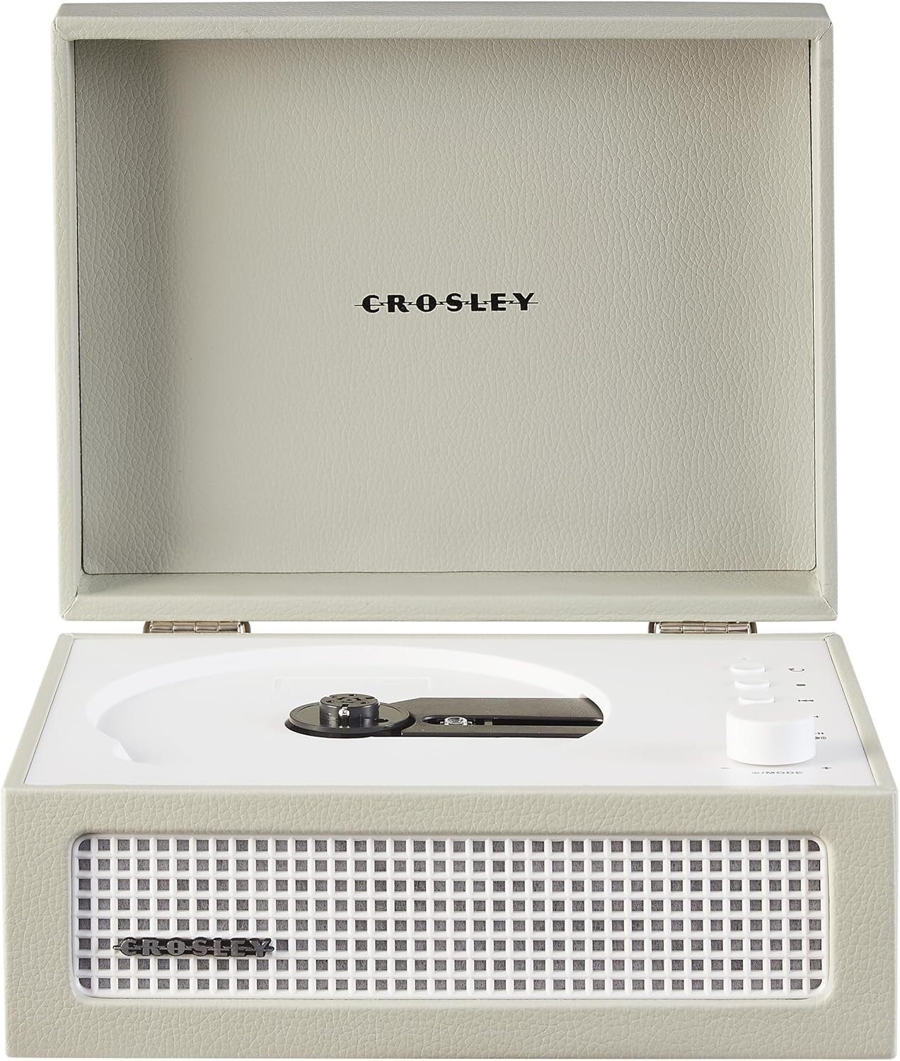 Crosley CR3517A-DU Voyager - Lettore CD portatile retrò con altoparlanti stereo Bluetooth e radio FM, Dune