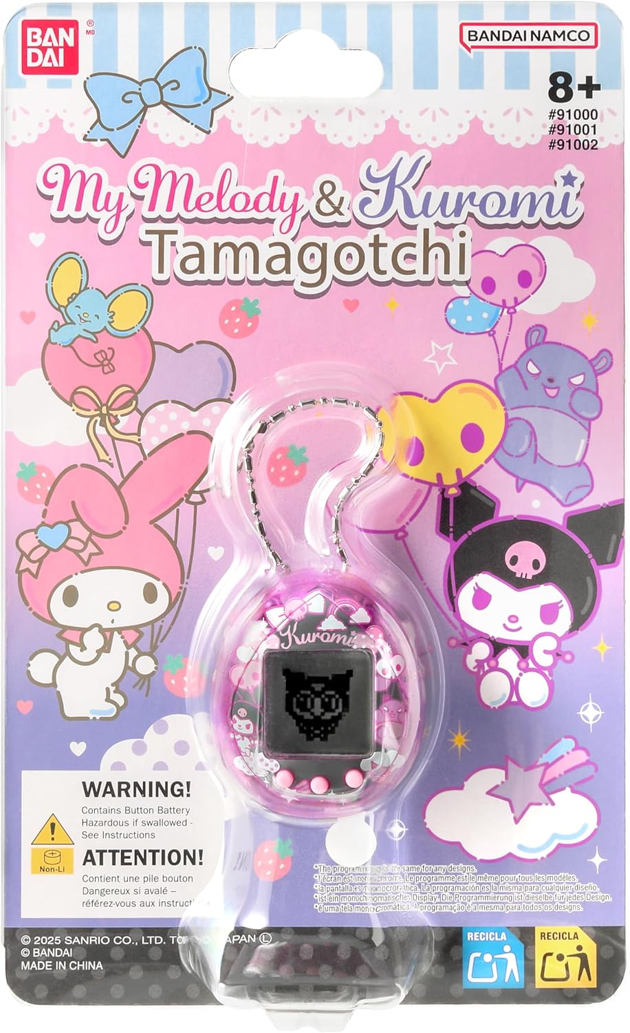 TAMAGOTCHI Nano Sanrio Kuromi Version | Kuromi Electronic Pets For Kids Or Adults | Hand Held Games Machine 90s Gifts | Retro Cyber Pet 90s Toys