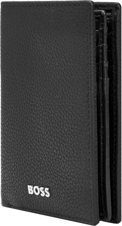 Classic Grained Triple Card Holder, Black, 16.2, Classic