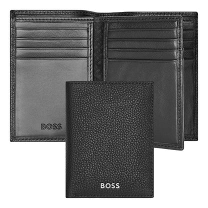 Classic Grained Triple Card Holder, Black, 16.2, Classic