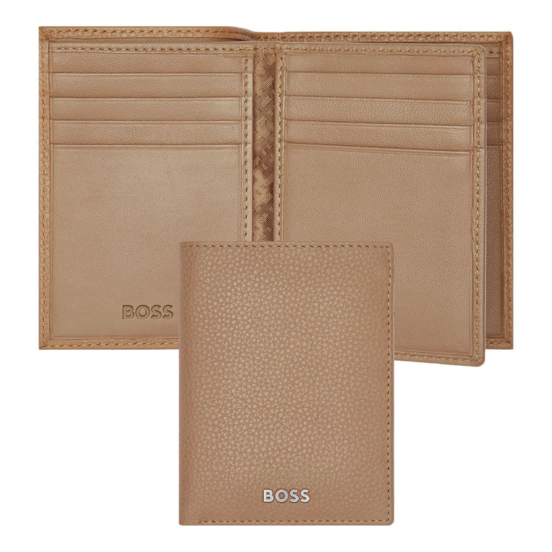 Classic Grained Triple Card Holder, beige, 16.2, Classic