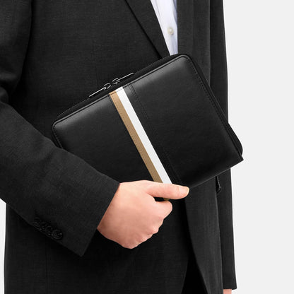 HUGO BOSS Writing Folder Iconic Conference Folder Black