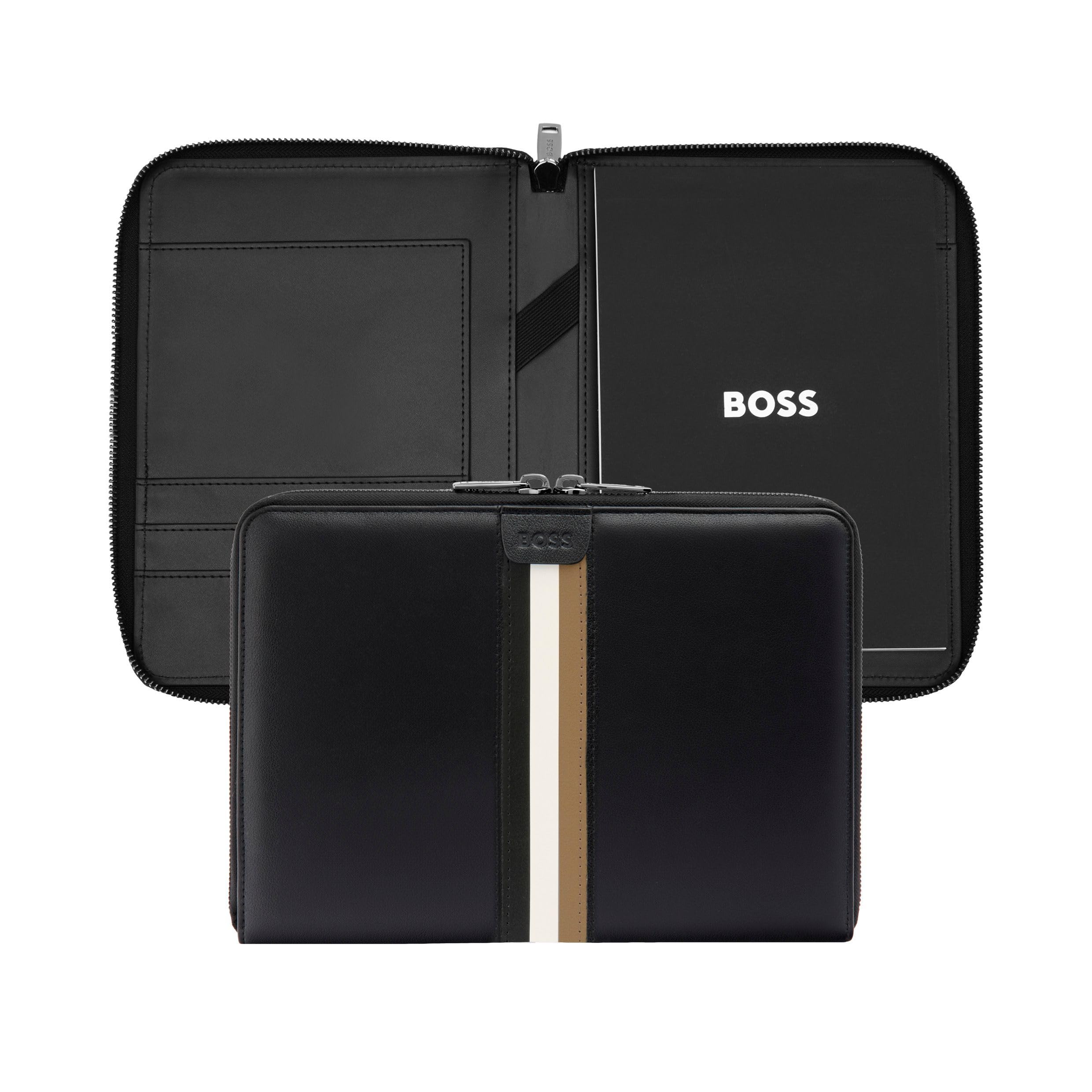 HUGO BOSS Writing Folder Iconic Conference Folder Black