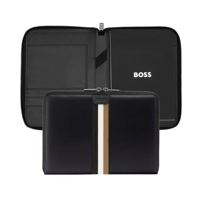 HUGO BOSS Writing Folder Iconic Conference Folder Black