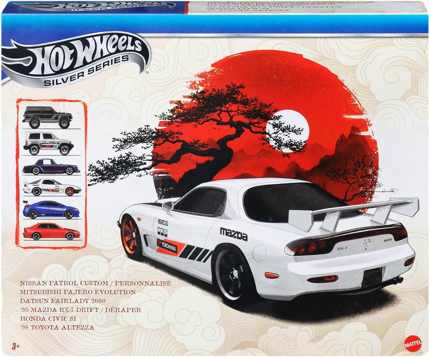 Hot Wheels Silver Series Die-Cast Vehicle 6-Pack 1/64 Streets Of Japan