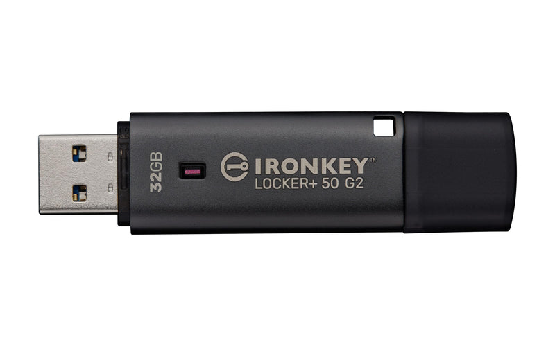 Kingston Technology IronKey 32GB Locker Plus 50 G2, FIPS 197, AES-256 (32GB IRONKEY LOCKER PLUS 50 G2