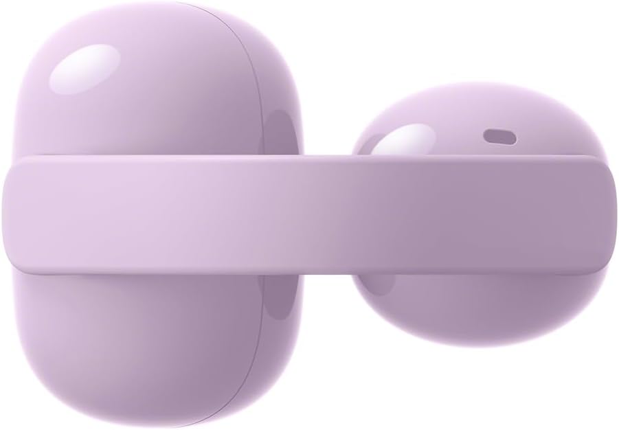 Sony LinkBuds Clip cuffie open-ear, design a clip confortevole, 3 modalità di ascolto, IPX4, chiamate nitide, batteria fino a 37 ore, assistente vocale AI, controllo touch, iOS e Android – Lavender