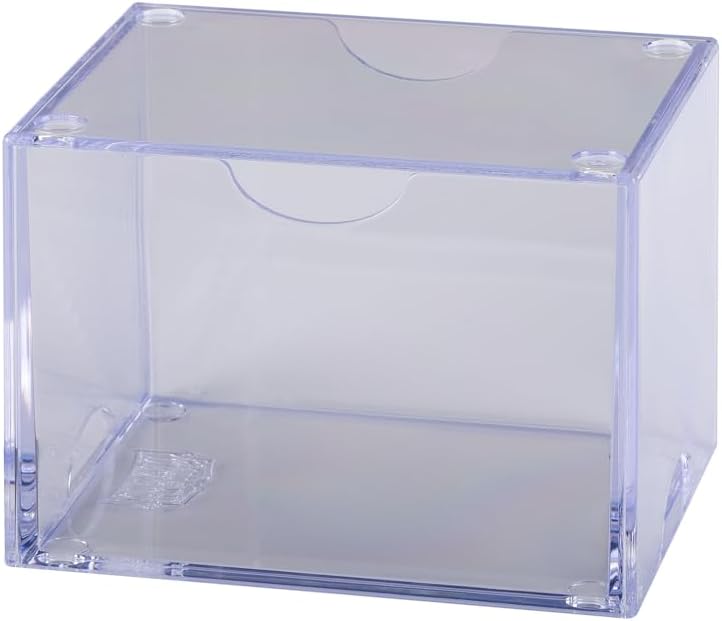 Dragon Shield Strongbox Deck Box Clear, Holds 100+ Double Sleeved Cards, Acrylic TCG Storage Case, Vacuum Seal Closure, Stackable, Display Lid, 83.5 x 106 x 75.5 mm