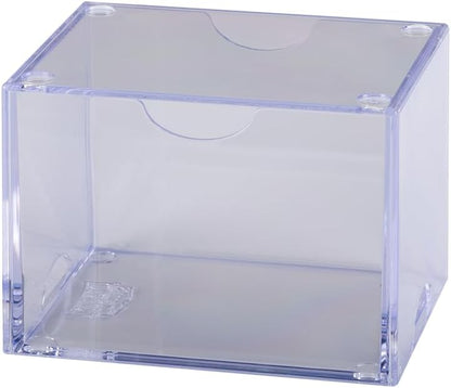 Dragon Shield Strongbox Deck Box Clear, Holds 100+ Double Sleeved Cards, Acrylic TCG Storage Case, Vacuum Seal Closure, Stackable, Display Lid, 83.5 x 106 x 75.5 mm