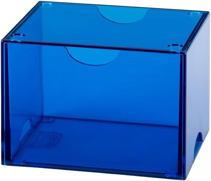 Dragon Shield Strongbox Deck Box Clear Blue, Holds 100+ Double Sleeved Cards, Acrylic TCG Storage Case, Vacuum Seal Closure, Stackable, Display Lid, 83.5 x 106 x 75.5 mm