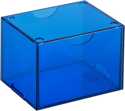 Dragon Shield Strongbox Deck Box Clear Blue, Holds 100+ Double Sleeved Cards, Acrylic TCG Storage Case, Vacuum Seal Closure, Stackable, Display Lid, 83.5 x 106 x 75.5 mm