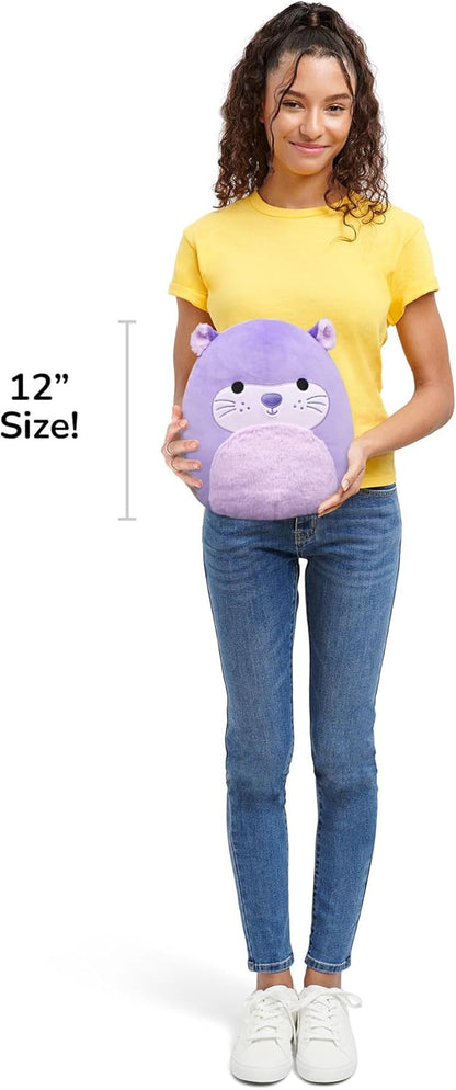 Squishmallows SQCR09492 - Whitty der lila Seeotter 30 cm, offizielles Jazwares Plüsch, superweiches Kuscheltier