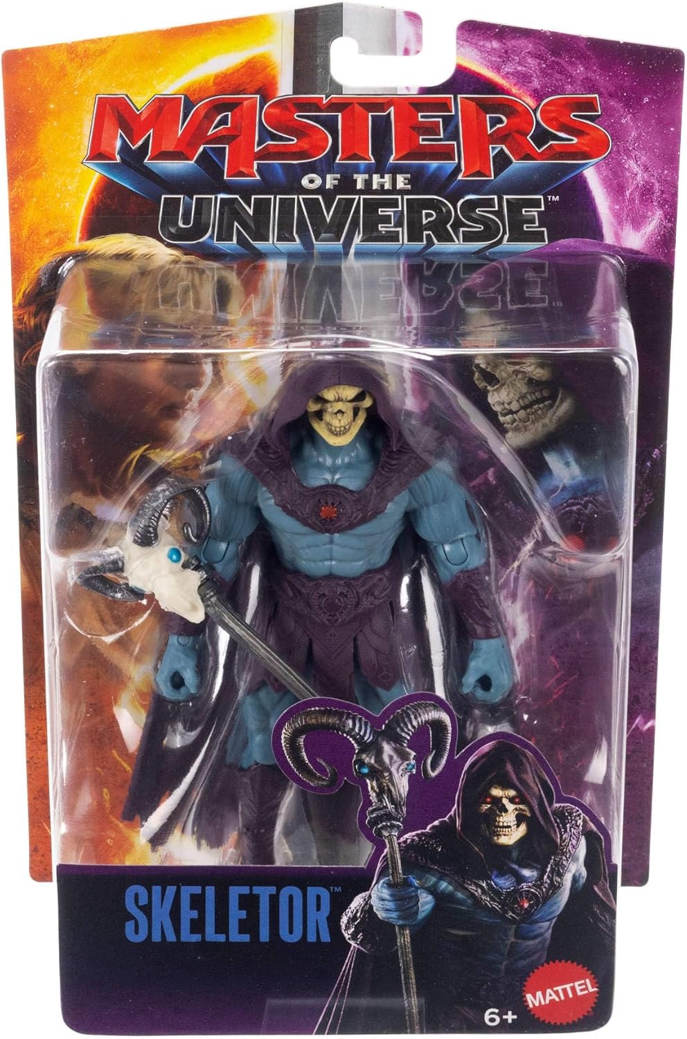 Masters of the Universe Movie Skeletor 5.5 Inch Action Figure Villain Toy, Content Accurate, 14 Movable Joints & Ram Head Havoc Staff, JKH92