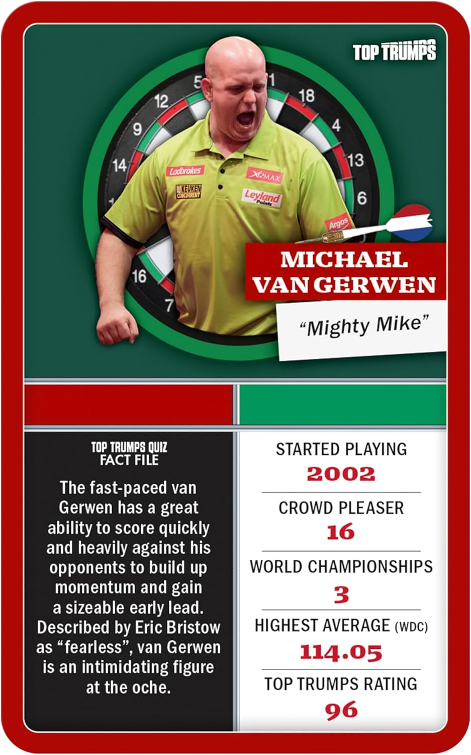 Top Trumps Top 30 Darts Greats V2 Classic Card Game, Play with Phil Taylor and Luke Littler, Educational pack that makes a great gift, for ages 6 plus