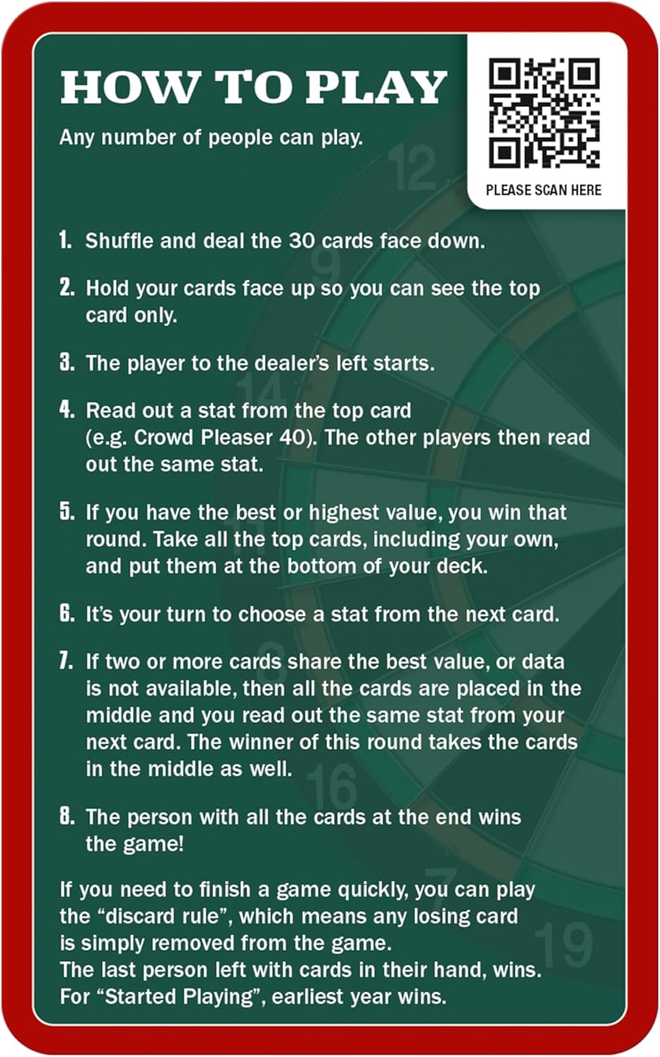 Top Trumps Top 30 Darts Greats V2 Classic Card Game, Play with Phil Taylor and Luke Littler, Educational pack that makes a great gift, for ages 6 plus