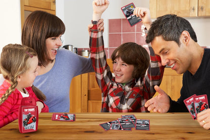Top Trumps Super Bikes Classics Card Game, Find out how fast Ducati Panigale V4 R is, or how horsepower Kawasaki H2R has in this educational packed game, gifts and toys for boys and girls aged 6 plus