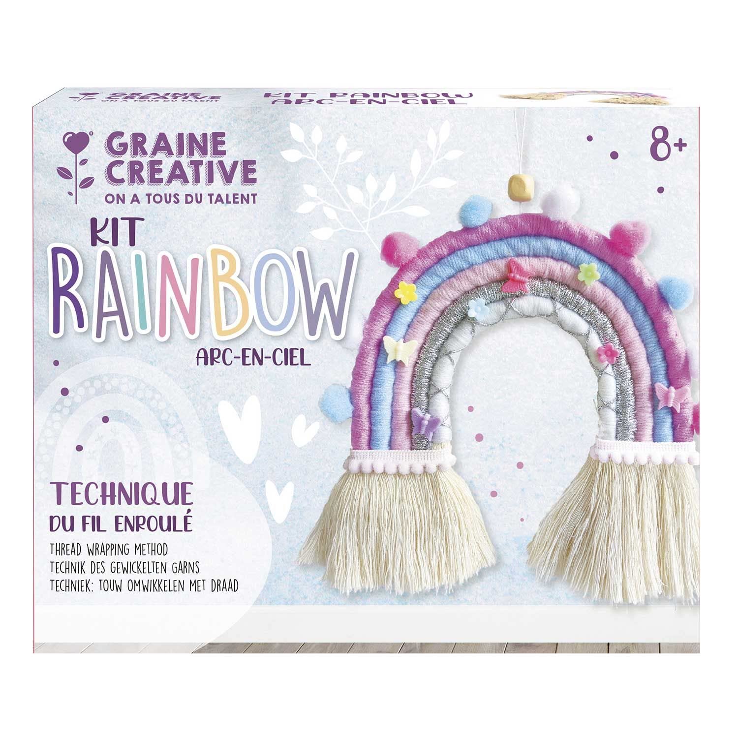 Graine Creative - Graine Macram Regenboog Knoopset