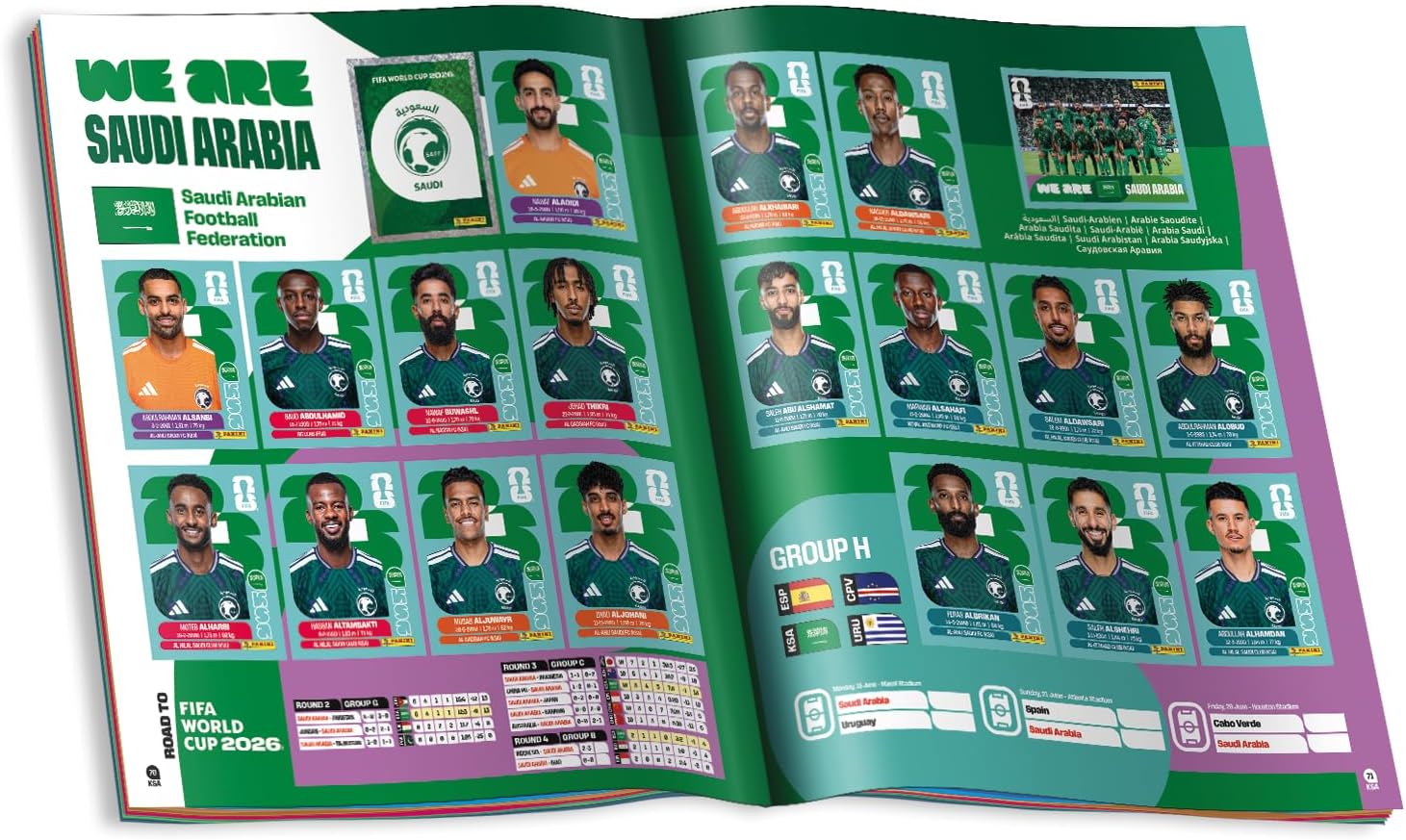 Panini FIFA Wereldbeker 2026 Stickeralbum, Multicolor