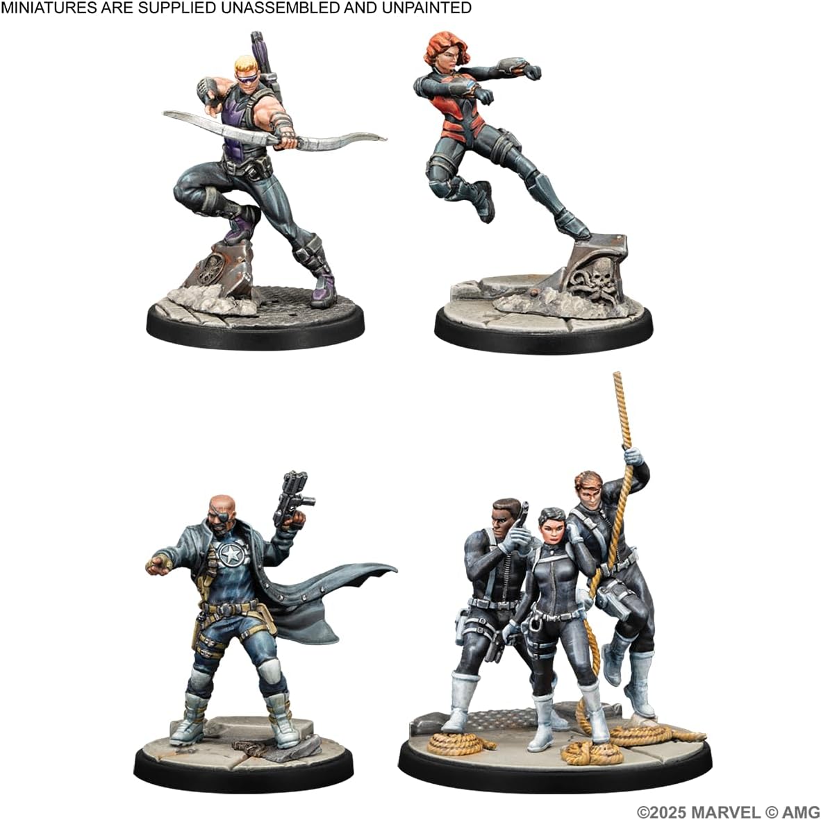 Asmodee | Marvel: Crisis Protocol - S.H.I.E.L.D Affiliation Pack | Miniatures Game | Ages 14+ | 2 Players | 90 Minutes Playing Time