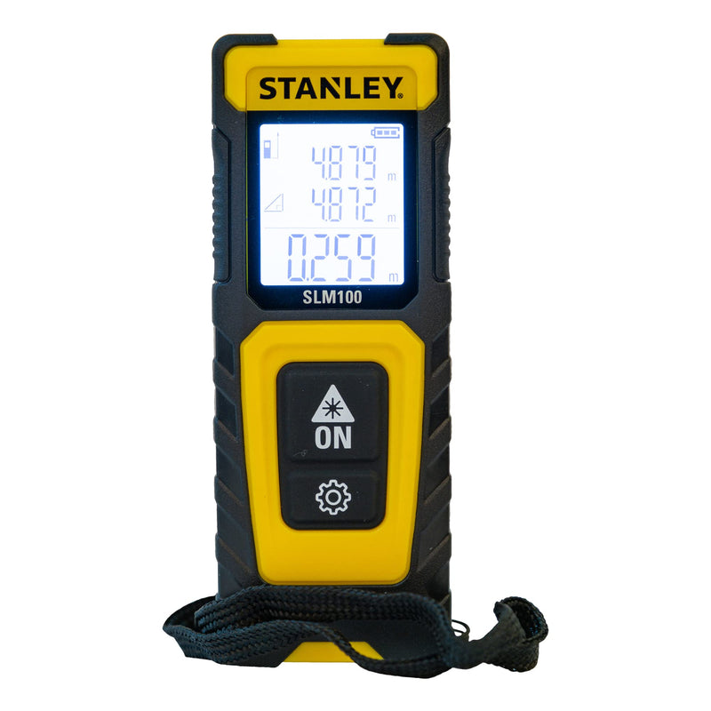 Stanley - Laserafstandsmeter Slm100 - 30M - Elektra-Meetapparatuur - Lasers - 1 Stuk(S)