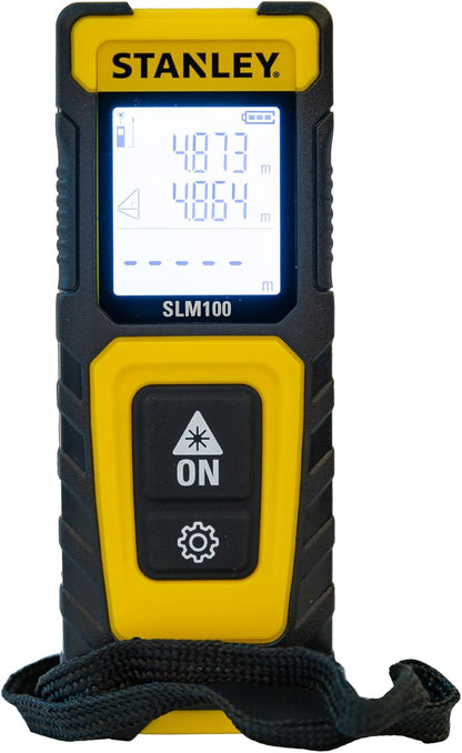 Stanley - Laserafstandsmeter Slm100 - 30M - Elektra-Meetapparatuur - Lasers - 1 Stuk(S)