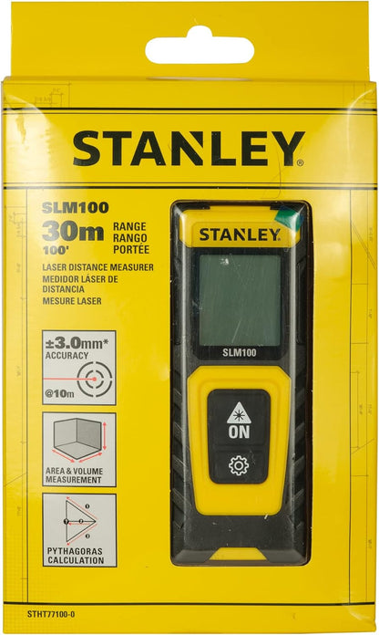 Stanley - Laserafstandsmeter Slm100 - 30M - Elektra-Meetapparatuur - Lasers - 1 Stuk(S)