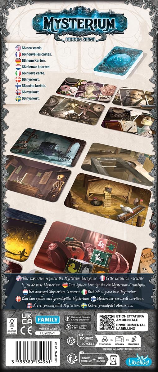 Asmodee | Mysterium Refresh: Hidden Signs | Board Game Expansion | Ages 10+ | 2-8 Players | 40+ Minutes Playing Time