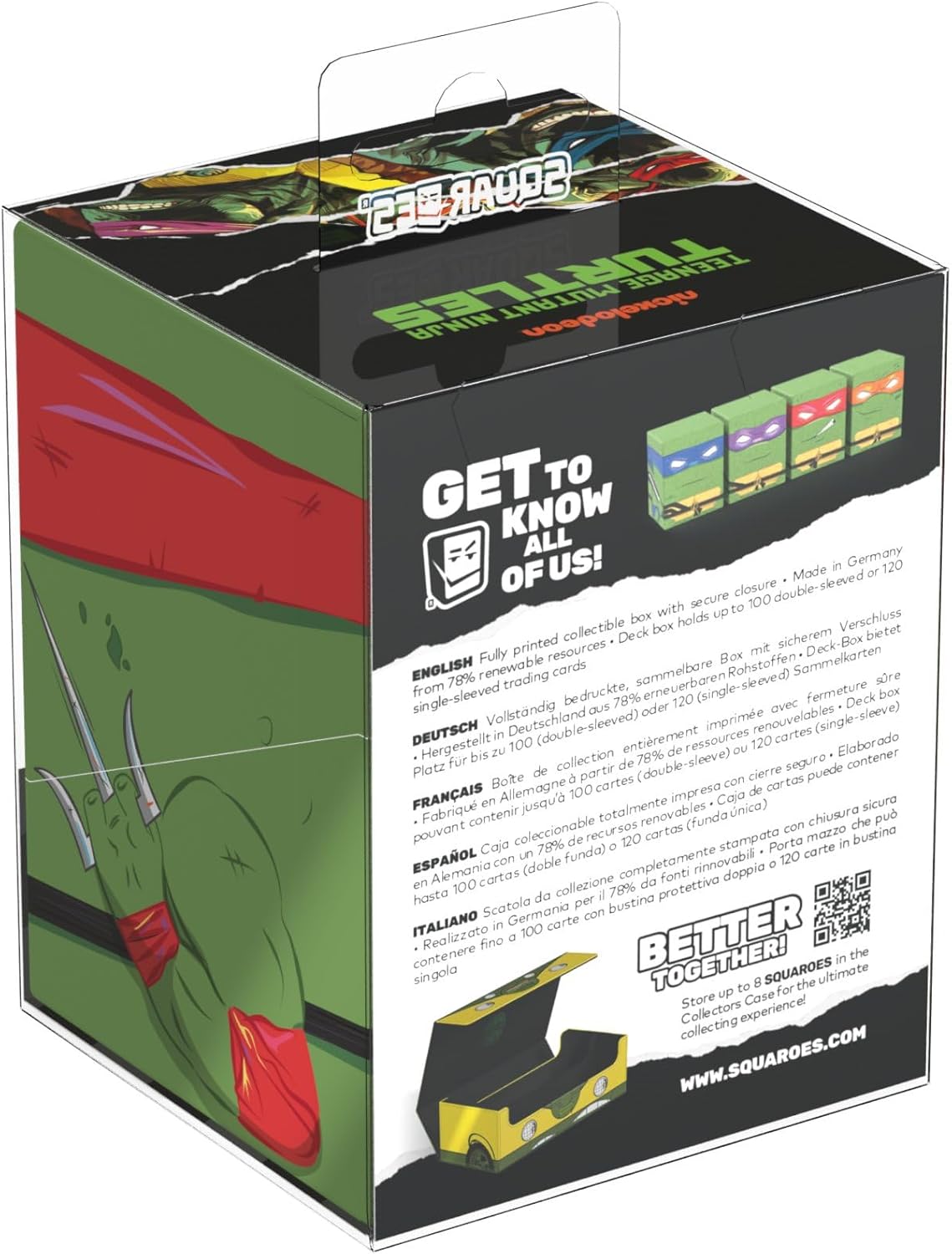 Squaroes Squaroe Teenage Mutant Ninja Turtles™ NT016 Action Mode Raphael
