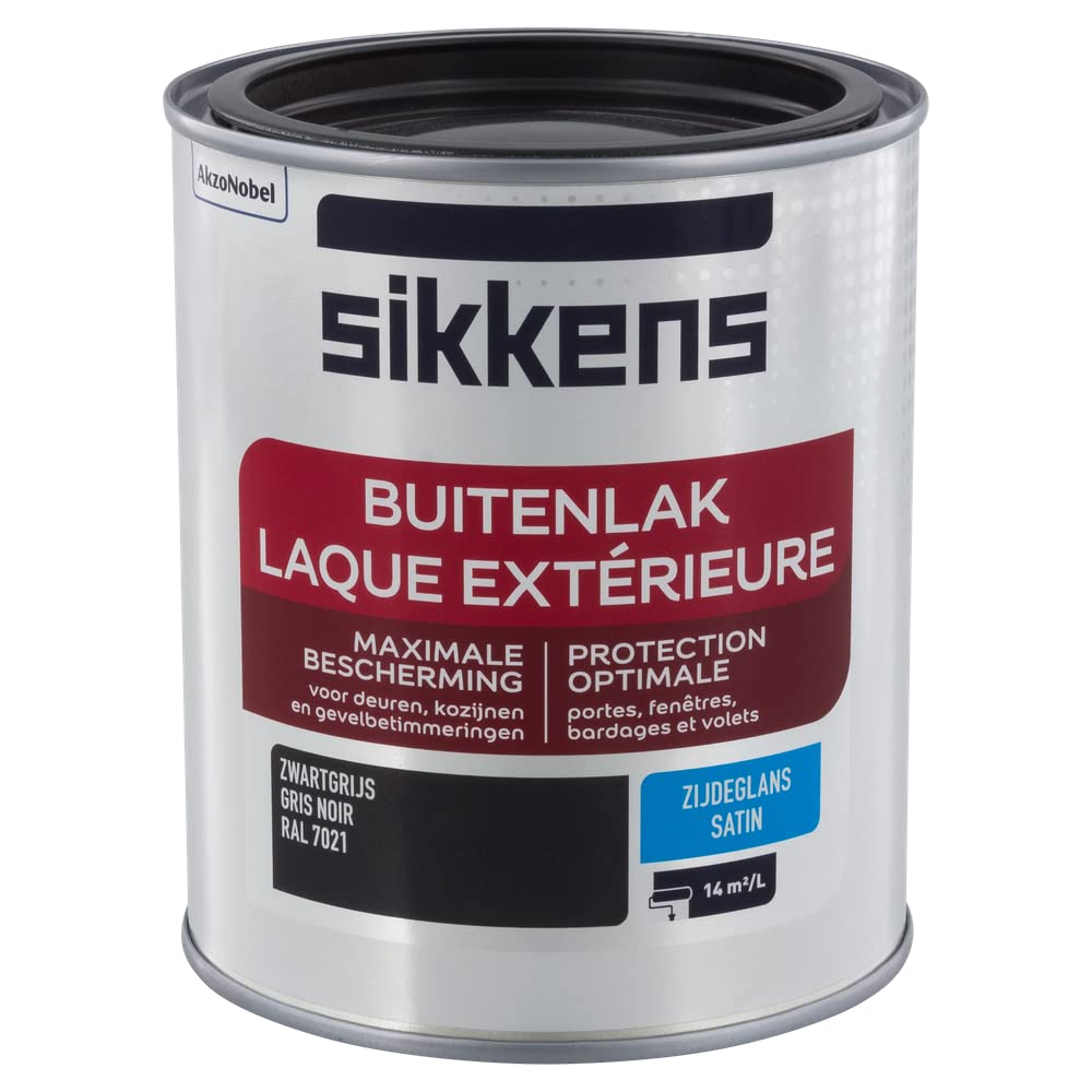 Sikkens - Sikkens Buitenlak - Zijdeglans - Ral 7021 - 0.75L