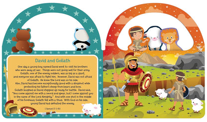 Carry Along First Bible Stories for Boys (Board Book) — Toddler Bible Storybook with Handle, Faith-Based Gift for Boys