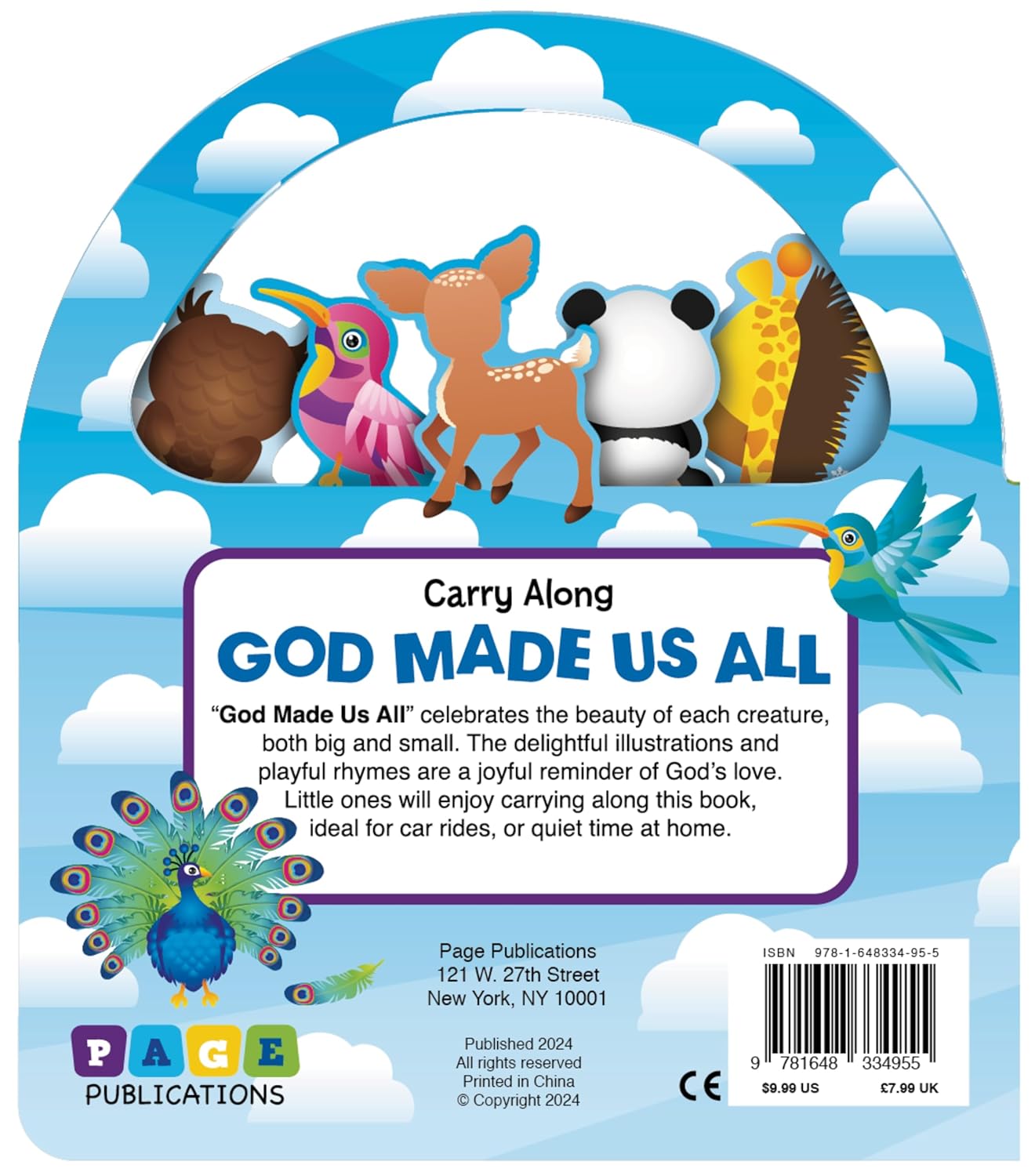 Carry Along God Made Us All (Board Book) — Toddler Faith-Based Rhyming Book with Handle, Celebrating Diversity and God’s Love
