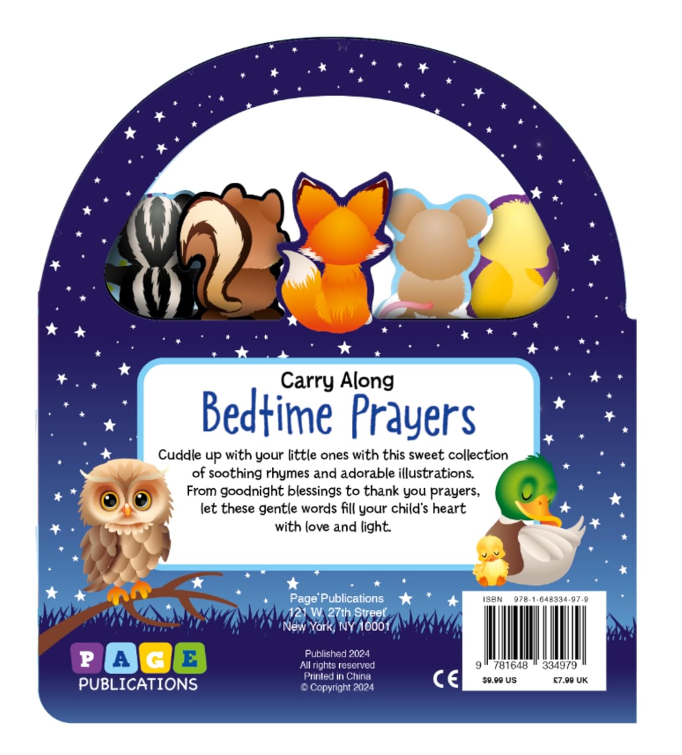 Carry Along Bedtime Prayers (Board Book) — First Prayer Book for Toddlers with Handle, Christian Faith-Based Bedtime Blessings