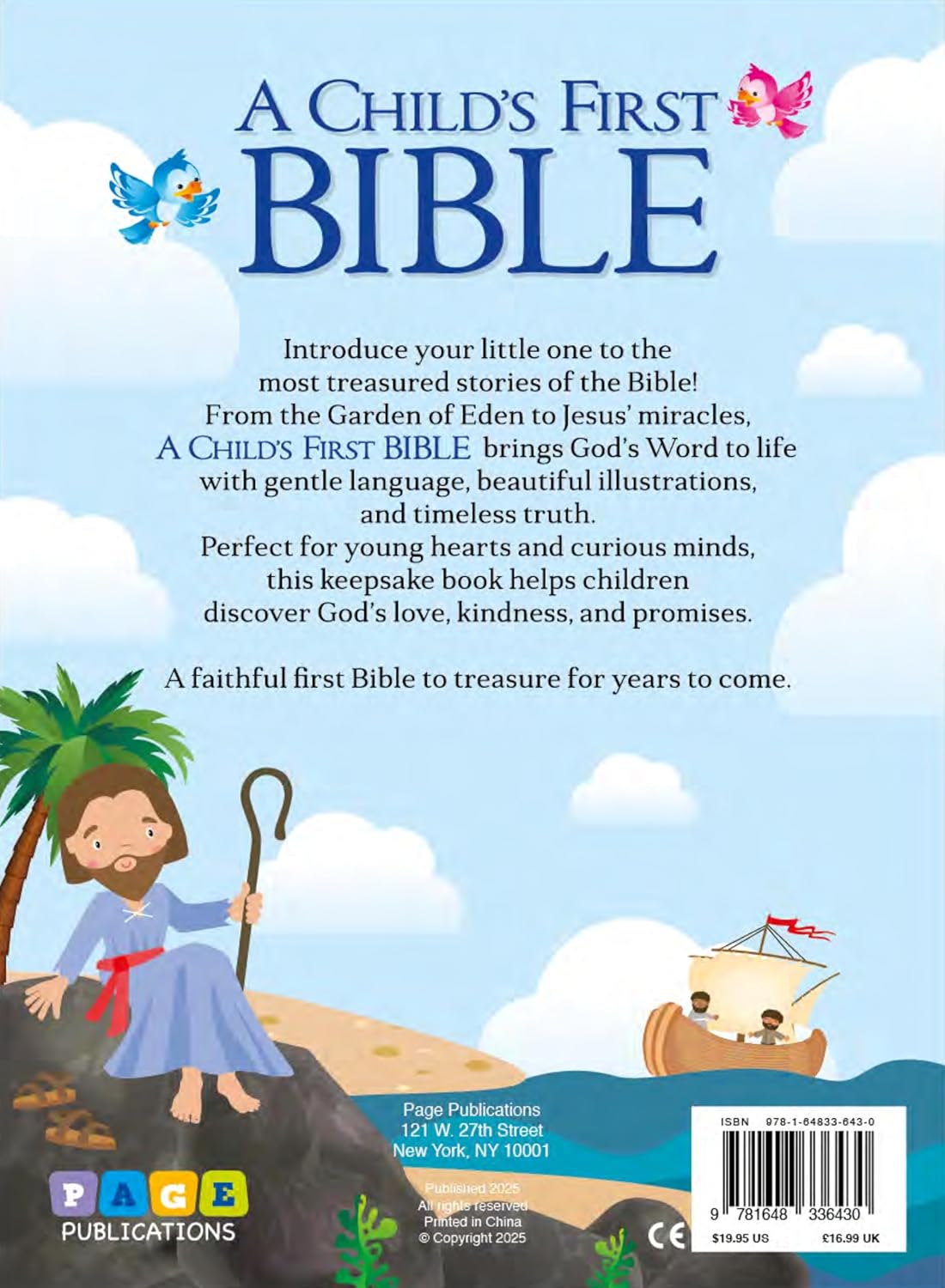 A Child’s First Bible (Hardcover): 190 Fully Illustrated Pages of Bible Stories Retold for Young Hearts