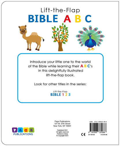 Bible ABC - Lift the Flap Activity Kids Books - Childrens Books, Toddler Books