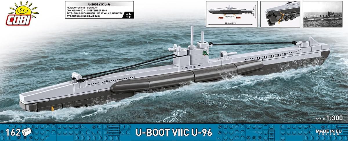 Cobi - World War II - U-Boat  VIIC U-96 162 pcs (Not For Sale In Hungary) /Toys