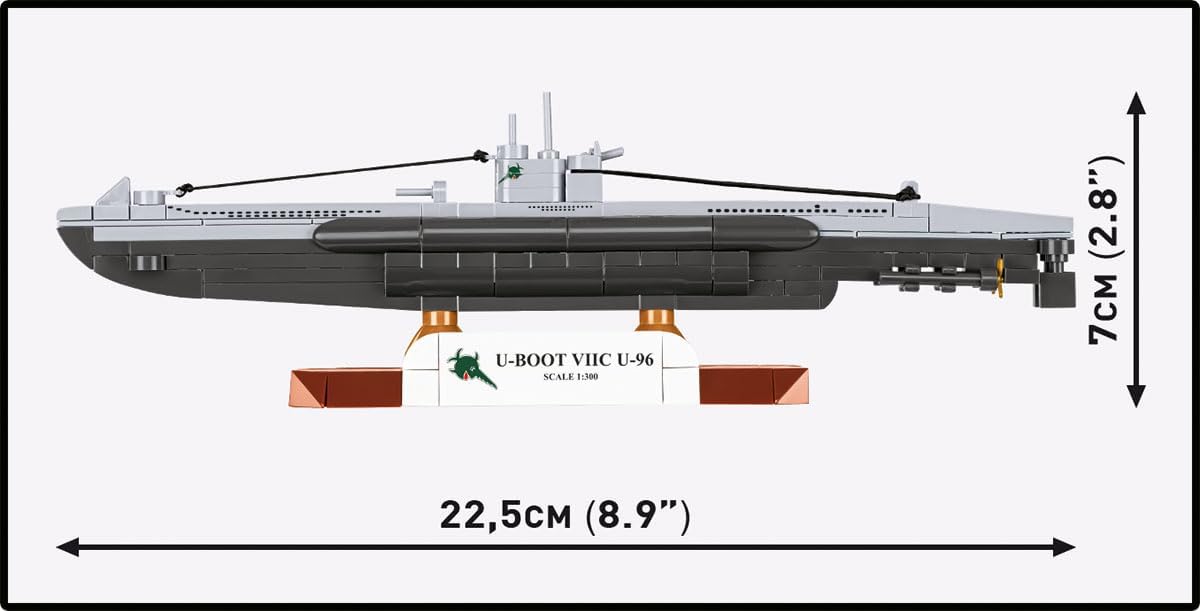 Cobi - World War II - U-Boat  VIIC U-96 162 pcs (Not For Sale In Hungary) /Toys