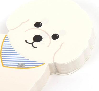 Greeting Life Animal Die-Cut Note, Bichon Frise ETN-220