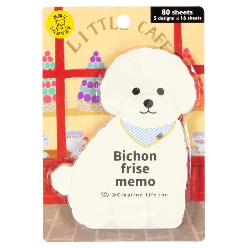 Greeting Life Animal Die-Cut Note, Bichon Frise ETN-220