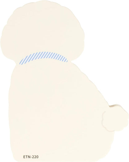 Greeting Life Animal Die-Cut Note, Bichon Frise ETN-220